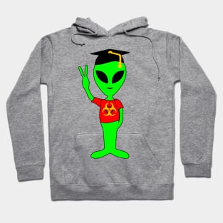 Peace Alien - College Student - Bioazard T-Shirt Hoodie